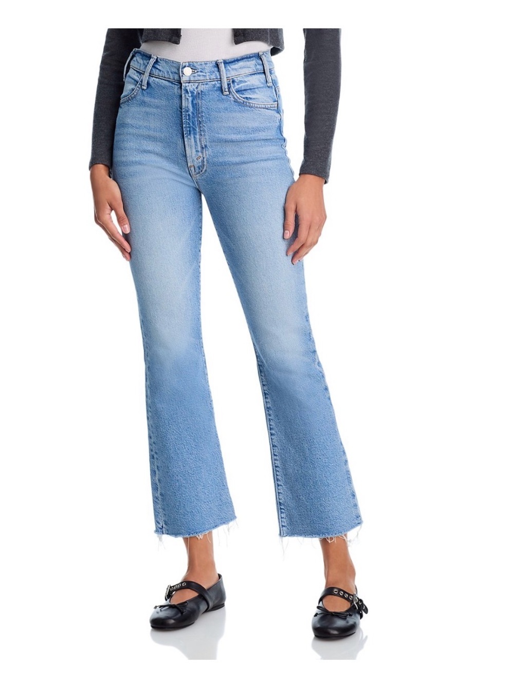 MOTHER Light Blue Cropped Ankle Jeans - Picture 7 of 7